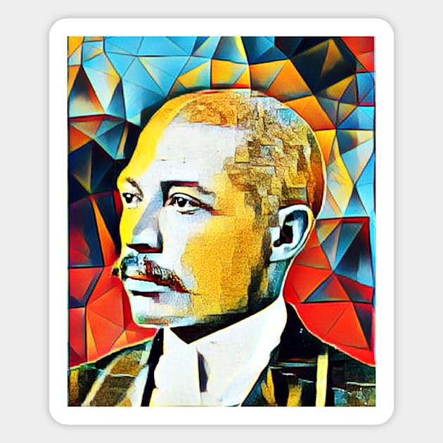 George Washington Williams abstract Portrait | George Washington Williams Artwork 2 Magnet by JustLit